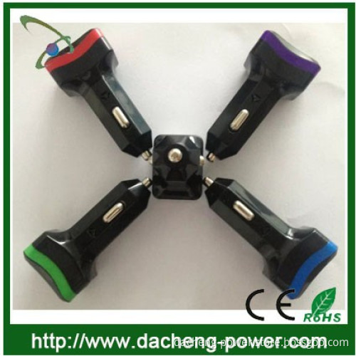Diamond design high quality 2.1A 3.1A universal dual usb charger for phone